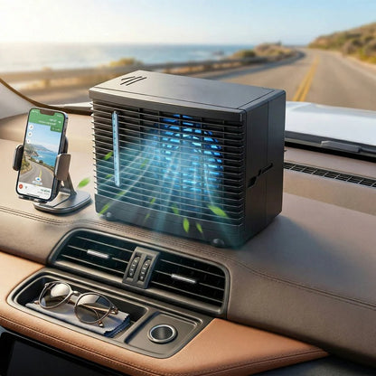 12V Portable Car Air Cooler with Cold Water Tank and Low Power Quiet Operation