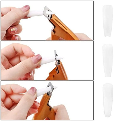 Stainless Steel Acrylic Nail Cutter with Ergonomic Grip Design