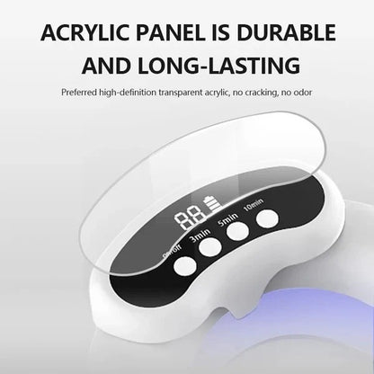 Portable Nail Care Light Device for Fingernails and Toenails Use