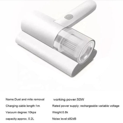 Handheld Bed Vacuum Cleaner with UV Light and Cordless Operation
