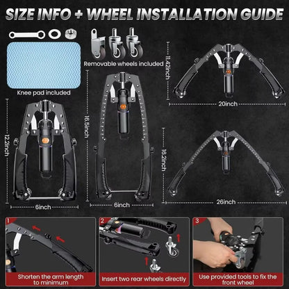 Hydraulic Resistance Arm and Chest Trainer for Home Gym Workouts
