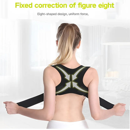 Adjustable Shoulder Strap Back Brace for Posture and Spine Support
