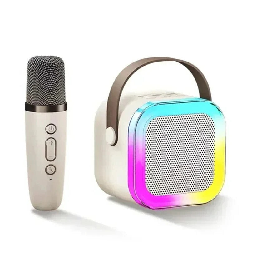 Wireless Karaoke Machine with Integrated Mic and Bluetooth Connectivity