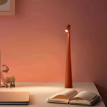 Dimmable USB Charged Aluminum Desk Lamp with Portable Rechargeable Base
