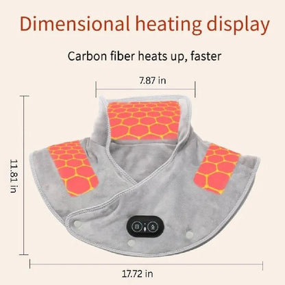 Electric Neck and Shoulder Heating Wrap with 3 Level Temperature Control and Auto Timer