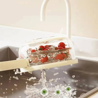 Dual Function Colander and Mixing Bowl Set with Removable Strainer Basket