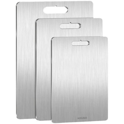 Titanium Coated Cutting Board with Non Slip Base and Juice Groove