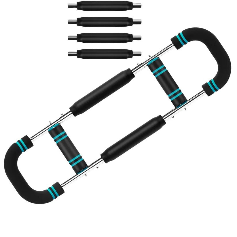 Chest Expander with Steel Spring Bars for Arm and Shoulder Training Tool