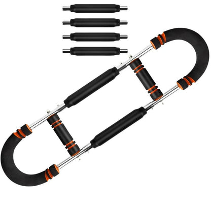 Chest Expander with Steel Spring Bars for Arm and Shoulder Training Tool