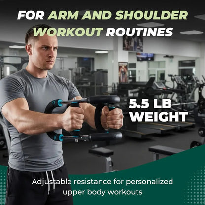 Chest Expander with Steel Spring Bars for Arm and Shoulder Training Tool