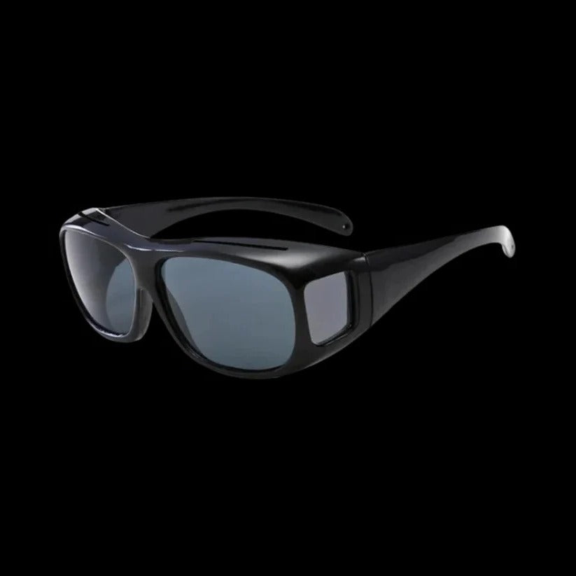Wraparound Anti Glare Night Driving Eyewear with Polarized Yellow Tinted Lens