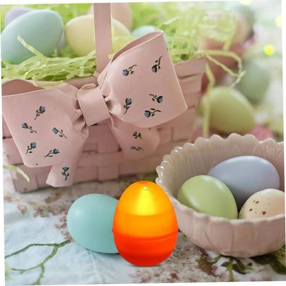 Fillable Glow Easter Eggs with Clear Shell for Hunts and Basket Decor