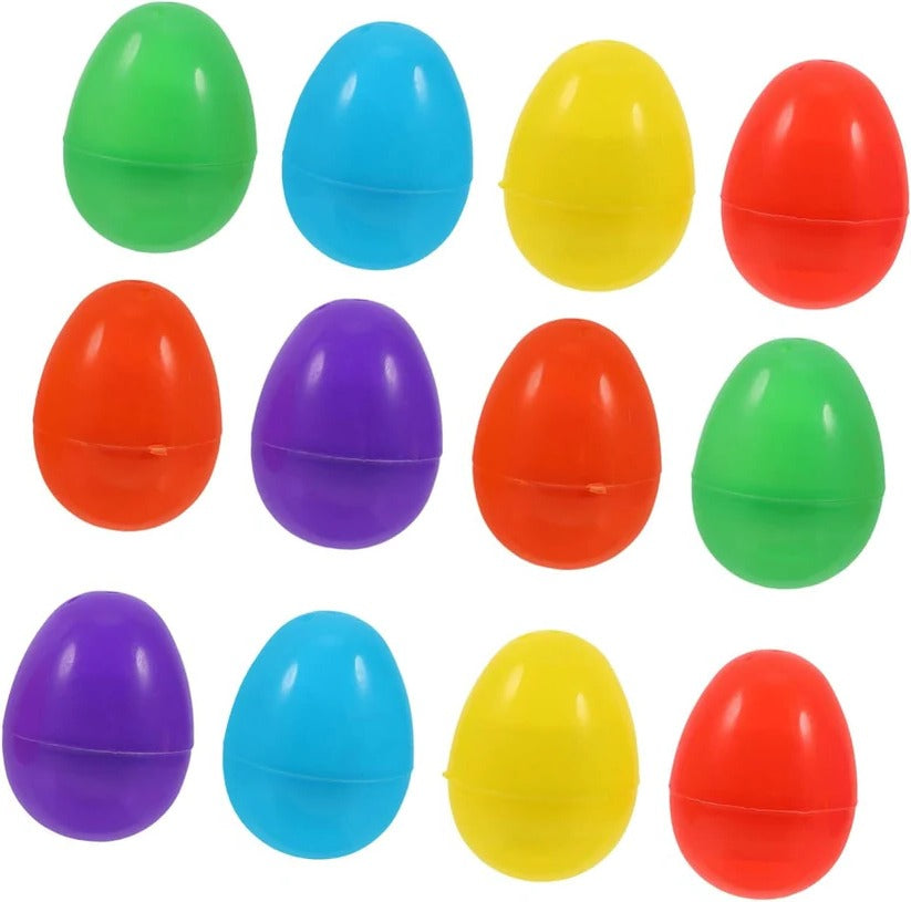 Fillable Glow Easter Eggs with Clear Shell for Hunts and Basket Decor