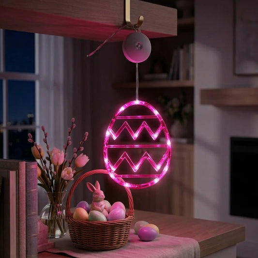 Colorful Easter Egg String Lights with LED Glow for Home and Party Decoration