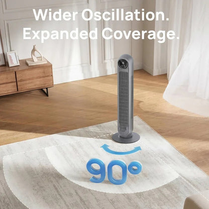 Bladeless Tower Fan Air Cooler with 8 Speed Settings and 4 Modes, for Home and Office