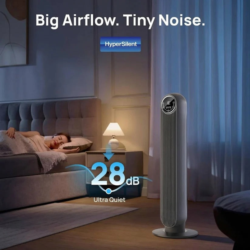 Bladeless Tower Fan Air Cooler with 8 Speed Settings and 4 Modes, for Home and Office