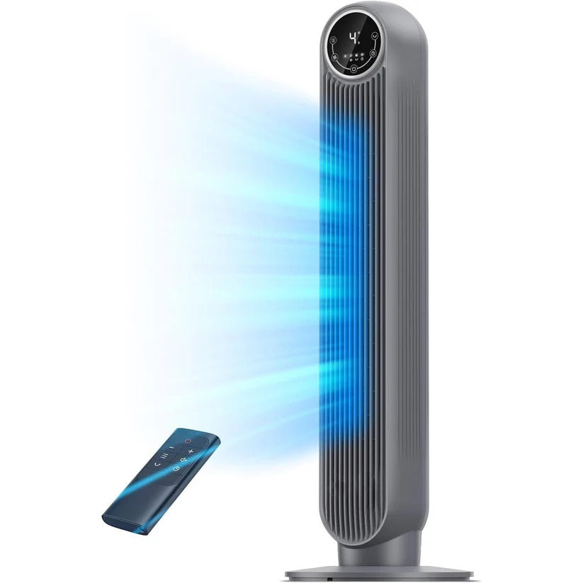 Bladeless Tower Fan Air Cooler with 8 Speed Settings and 4 Modes, for Home and Office