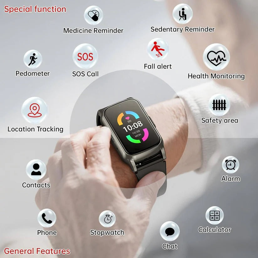 GPS Smart Watch with 4G Calling and Location Tracking Support