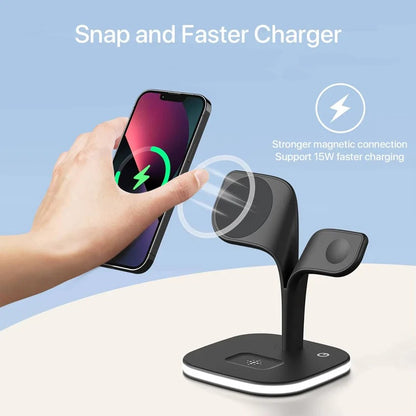 Multi Device MagSafe Charging Pad for iPhone, AirPods and Apple Watch