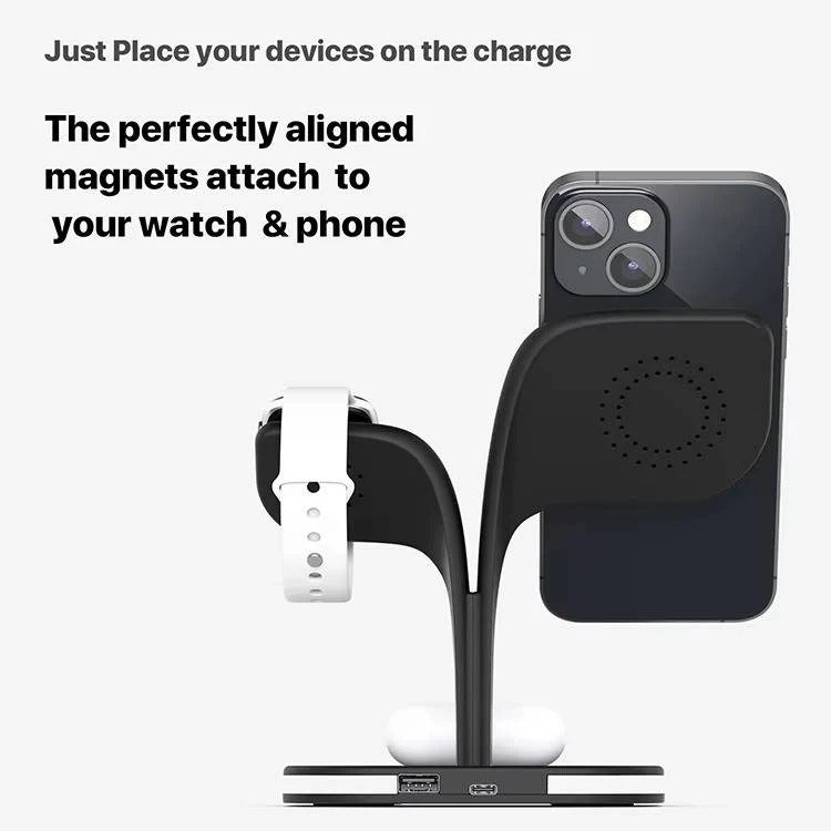Multi Device MagSafe Charging Pad for iPhone, AirPods and Apple Watch