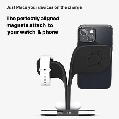 Multi Device MagSafe Charging Pad for iPhone, AirPods and Apple Watch