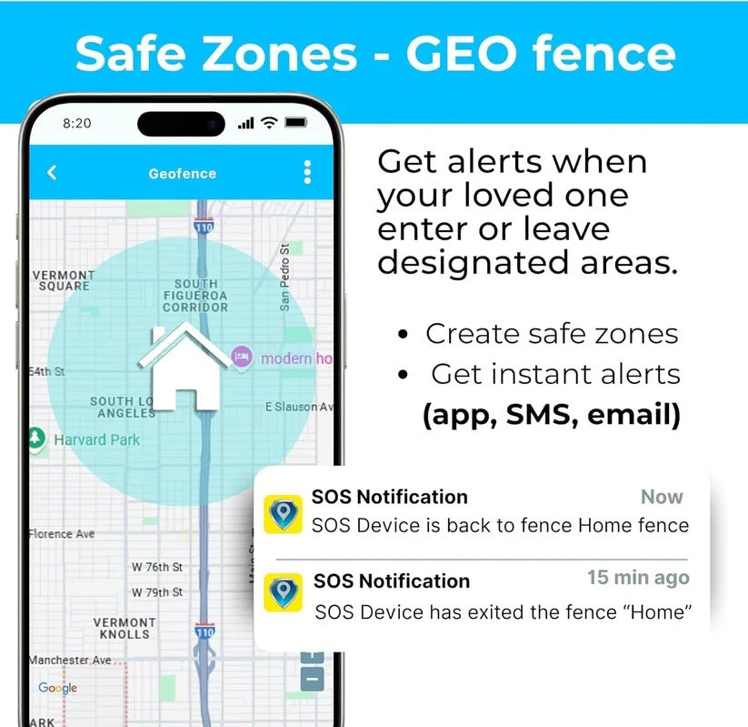 Waterproof GPS Wearable with Two Way Calling and Alert Button Support