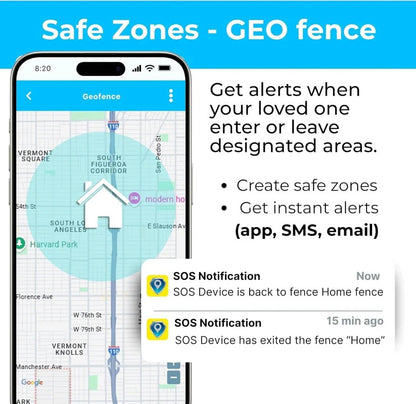 Waterproof GPS Wearable with Two Way Calling and Alert Button Support