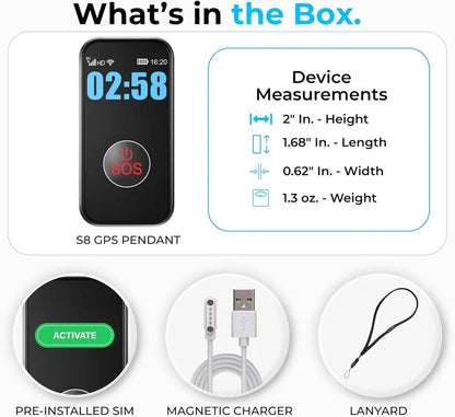 Waterproof GPS Wearable with Two Way Calling and Alert Button Support