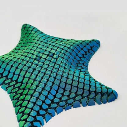 3D Printed Articulated Starfish Fidget Toy for Desk and Travel Use