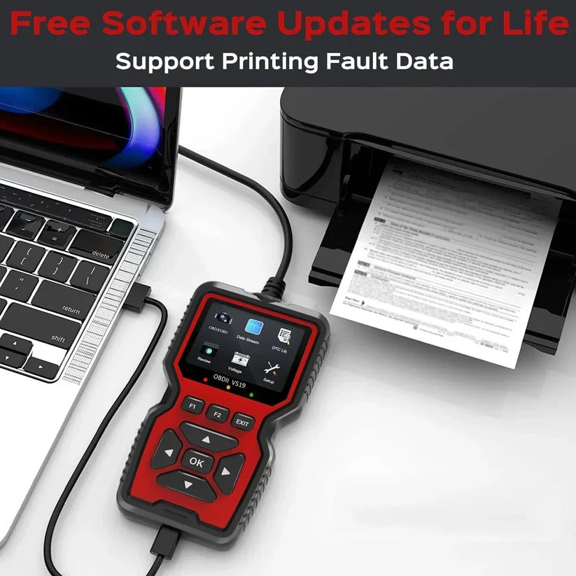 OBD2 Scanner with Live Data Stream and Freeze Frame for Cars