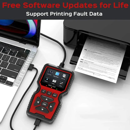 OBD2 Scanner with Live Data Stream and Freeze Frame for Cars