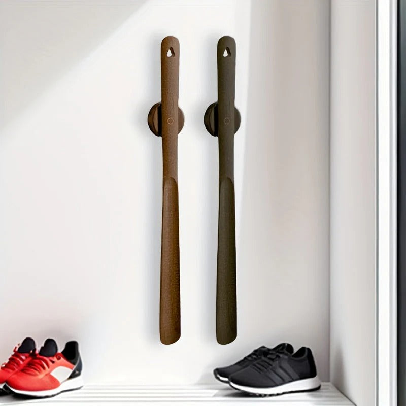 Long Handled Shoe Horn with Ergonomic Grip and Curved Neck for Easy Wear