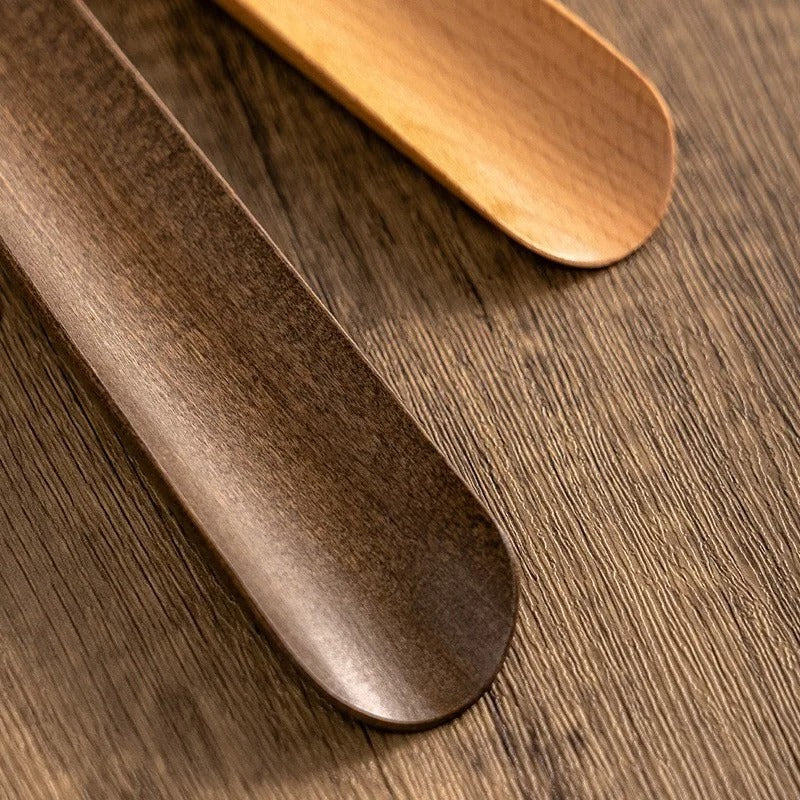 Long Handled Shoe Horn with Ergonomic Grip and Curved Neck for Easy Wear