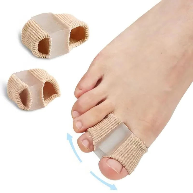 Elastic Toe Separator Sleeve with Gel Lining for In Shoe Comfort
