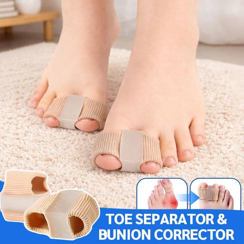 Elastic Toe Separator Sleeve with Gel Lining for In Shoe Comfort
