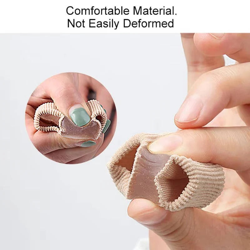 Elastic Toe Separator Sleeve with Gel Lining for In Shoe Comfort
