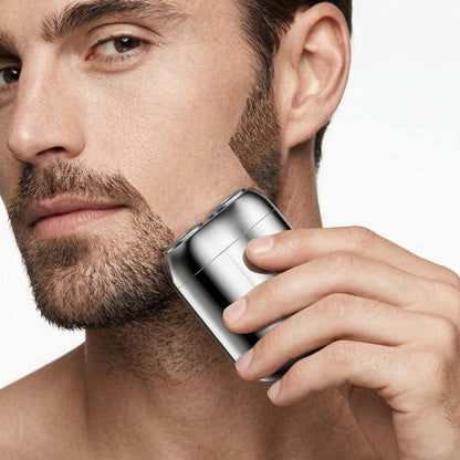 Compact Magnetic Charging Electric Shaver for Men with Portable Design