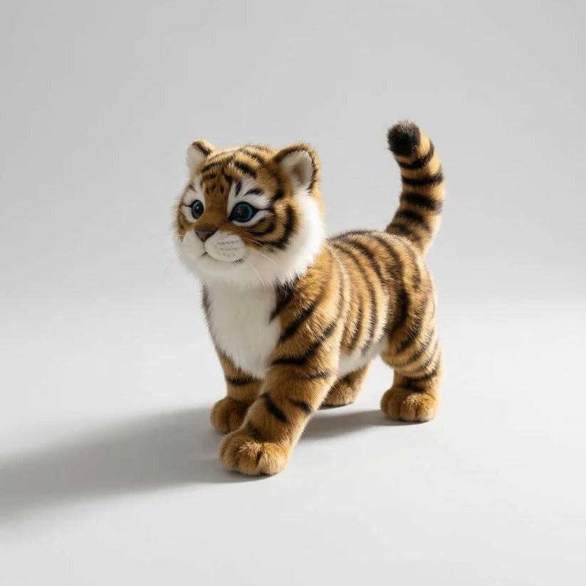 Battery Operated Plush Cat Toy with Walking and Sound for Kids