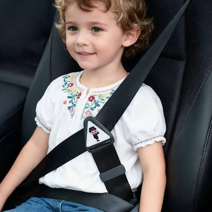 Kids Seat Belt Strap Adjuster with Triangle Clip for Car Travel Use