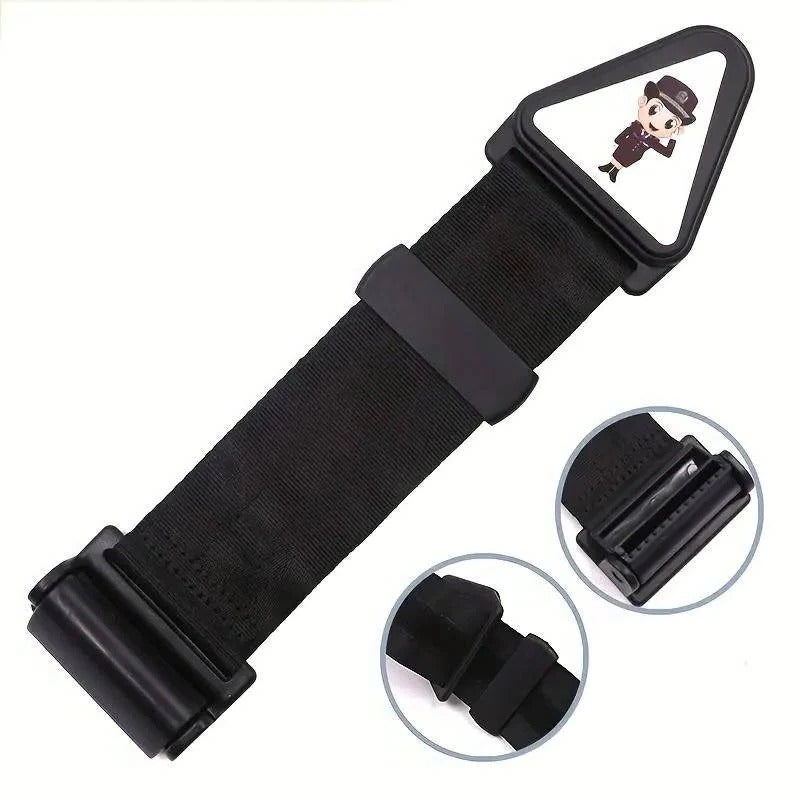 Kids Seat Belt Strap Adjuster with Triangle Clip for Car Travel Use