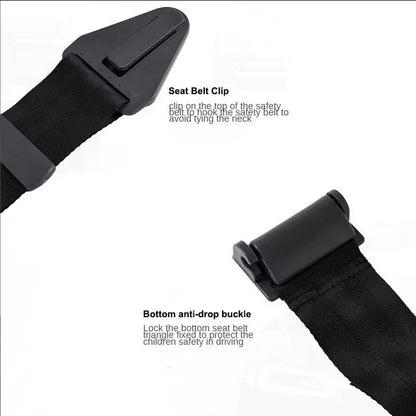 Kids Seat Belt Strap Adjuster with Triangle Clip for Car Travel Use