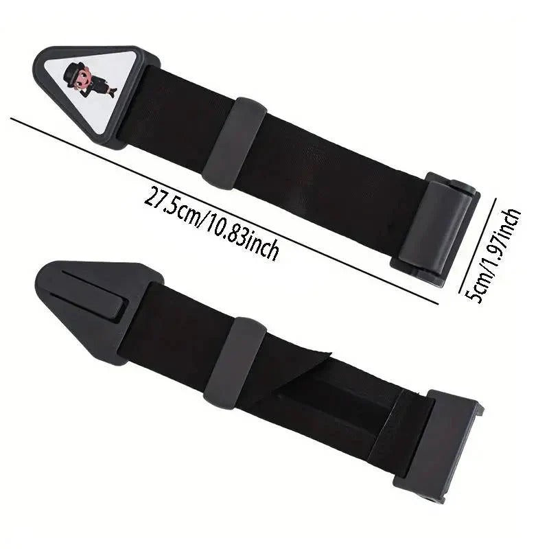 Kids Seat Belt Strap Adjuster with Triangle Clip for Car Travel Use