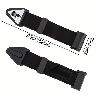 Kids Seat Belt Strap Adjuster with Triangle Clip for Car Travel Use