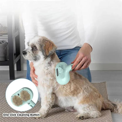 Steam Pet Grooming Brush with Self Cleaning Function for Dogs and Cats