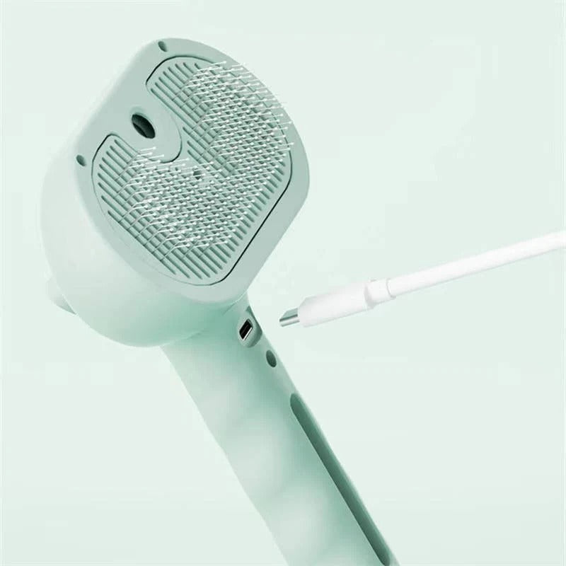Steam Pet Grooming Brush with Self Cleaning Function for Dogs and Cats