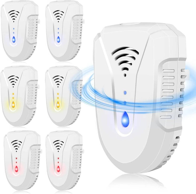 Plug In Ultrasonic Pest Repeller for Mice, Rats, Roaches and Insects, Pack of 6
