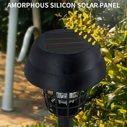 Solar Powered Mosquito Zapper Trap Light for Patio and Backyard, Pack of 4