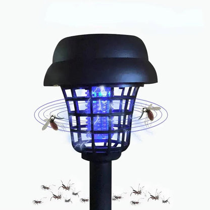 Solar Powered Mosquito Zapper Trap Light for Patio and Backyard, Pack of 4