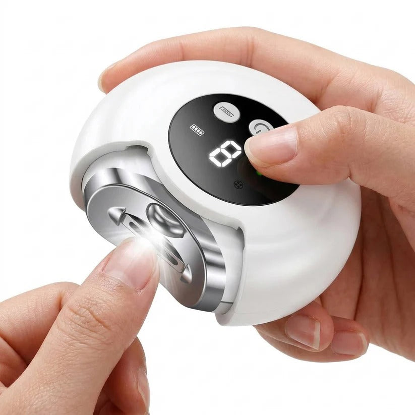 Rechargeable Nail Trimmer with LED Light and 3 Adjustable Speed Settings