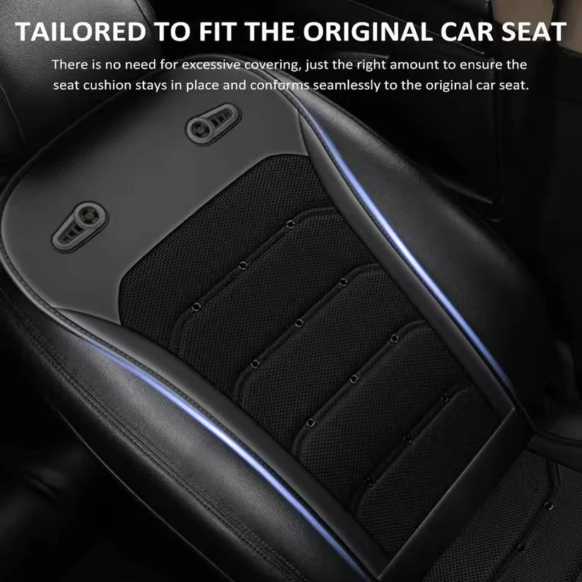 Ventilated Car Seat Pad with Built In Cooling Fans for Breathable Driving Comfort
